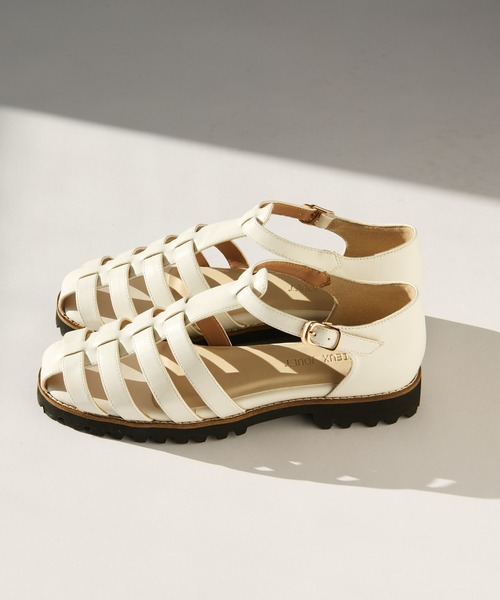 un dix cors（アンディコール）の「【PRECIEUX JOUET(プレシュウ・ジュエ)】グルカサンダル（サンダル・レディース・ホワイト/ブラック・36/37/38）」の14枚目の写真