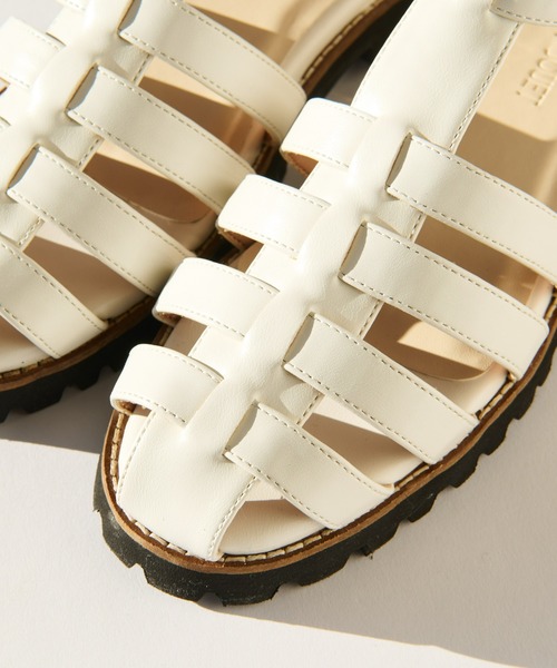 un dix cors（アンディコール）の「【PRECIEUX JOUET(プレシュウ・ジュエ)】グルカサンダル（サンダル・レディース・ホワイト/ブラック・36/37/38）」の10枚目の写真