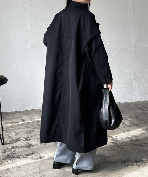 LIAN（リアン）の「ギャバ袖取り外し2WAYトレンチコート（トレンチコート・レディース・ブラック/カーキ/アイボリー・FREE）」の19枚目の写真