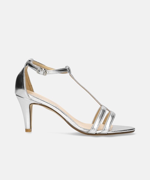 MAMIAN（マミアン）の「Tストラップ シンプル サンダル (7.0cmヒール)（サンダル・レディース・グレイッシュベージュ/ホワイト/ブラック/シルバー・S/LL/M/L）」の19枚目の写真