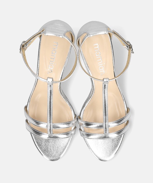 MAMIAN（マミアン）の「Tストラップ シンプル サンダル (7.0cmヒール)（サンダル・レディース・グレイッシュベージュ/ホワイト/ブラック/シルバー・S/LL/M/L）」の20枚目の写真