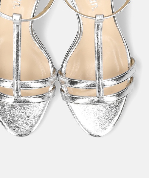 MAMIAN（マミアン）の「Tストラップ シンプル サンダル (7.0cmヒール)（サンダル・レディース・グレイッシュベージュ/ホワイト/ブラック/シルバー・S/LL/M/L）」の21枚目の写真