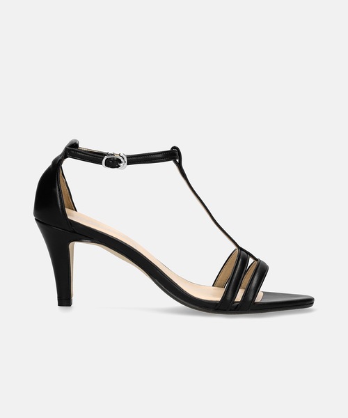 MAMIAN（マミアン）の「Tストラップ シンプル サンダル (7.0cmヒール)（サンダル・レディース・グレイッシュベージュ/ホワイト/ブラック/シルバー・S/LL/M/L）」の9枚目の写真