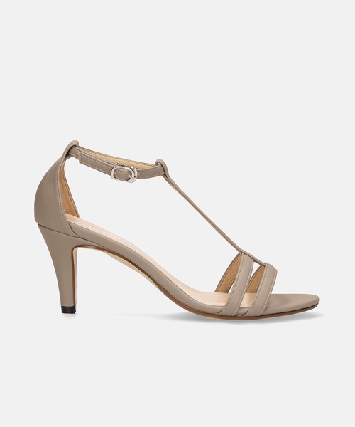 MAMIAN（マミアン）の「Tストラップ シンプル サンダル (7.0cmヒール)（サンダル・レディース・グレイッシュベージュ/ホワイト/ブラック/シルバー・S/LL/M/L）」の14枚目の写真