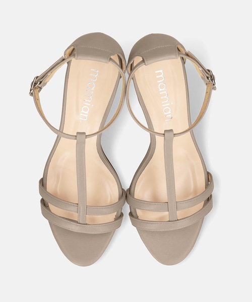 MAMIAN（マミアン）の「Tストラップ シンプル サンダル (7.0cmヒール)（サンダル・レディース・グレイッシュベージュ/ホワイト/ブラック/シルバー・S/LL/M/L）」の15枚目の写真