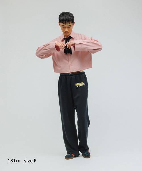 M TO R（ムウトアール）の「［BLOUSE］2WAY TIE DOCKING CROPPED SHIRTS（シャツ/ブラウス・レディース・ホワイト/ブルー/ピンク・FREE）」の9枚目の写真
