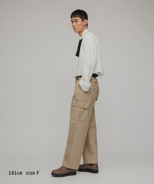 M TO R（ムウトアール）の「［BLOUSE］2WAY TIE DOCKING CROPPED SHIRTS（シャツ/ブラウス・レディース・ホワイト/ブルー/ピンク・FREE）」の11枚目の写真