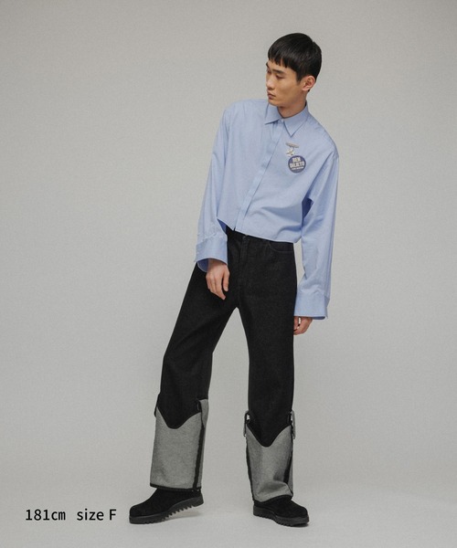 M TO R（ムウトアール）の「［BLOUSE］2WAY TIE DOCKING CROPPED SHIRTS（シャツ/ブラウス・レディース・ホワイト/ブルー/ピンク・FREE）」の18枚目の写真