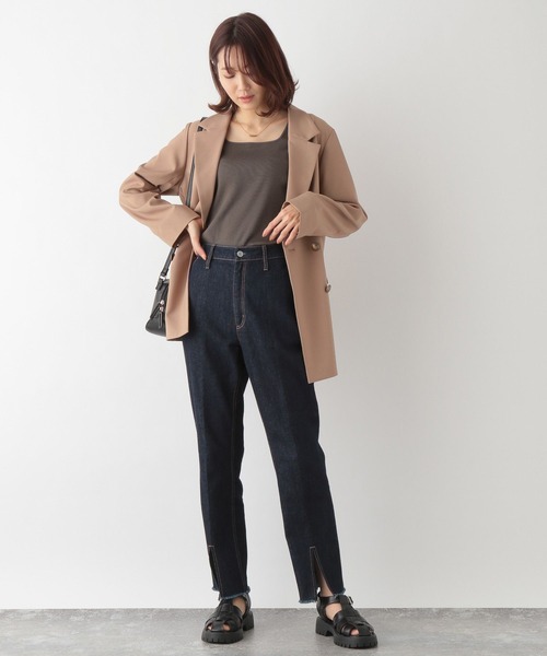 GLOBAL WORK（グローバルワーク）の「Beauteeスクエアタンク/163477（タンクトップ・レディース・ブラック/グリーン/アイボリー/モカ/ラベンダー/オフホワイト/スミクロ/その他・MEDIUM/SMALL/LARGE）」の13枚目の写真