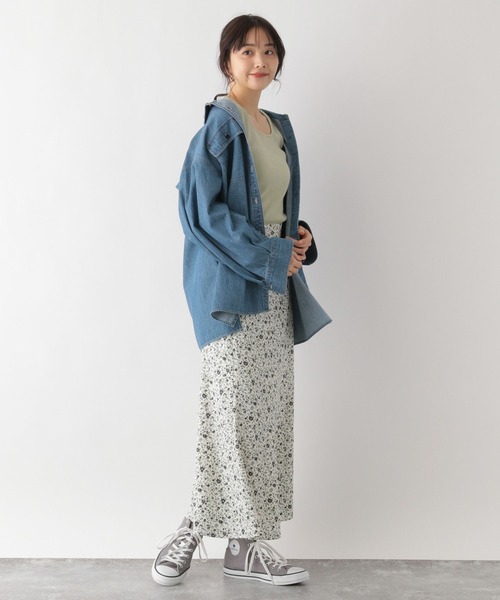 GLOBAL WORK（グローバルワーク）の「Beauteeスクエアタンク/163477（タンクトップ・レディース・ブラック/グリーン/アイボリー/モカ/ラベンダー/オフホワイト/スミクロ/その他・MEDIUM/SMALL/LARGE）」の20枚目の写真