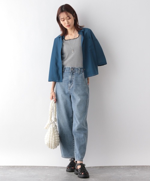 GLOBAL WORK（グローバルワーク）の「Beauteeスクエアタンク/163477（タンクトップ・レディース・ブラック/グリーン/アイボリー/モカ/ラベンダー/オフホワイト/スミクロ/その他・MEDIUM/SMALL/LARGE）」の9枚目の写真