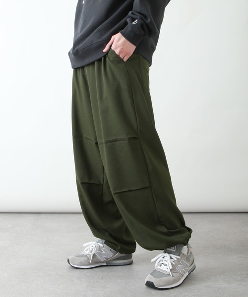 ZIP FIVE(ジップファイブ)の「リネンライクドロコードワイドシルエットスノーパンツ(スラックス・メンズ・カーキ/グリーン/ブルー/ブラック・LARGE/MEDIUM/X-LARGE)」の3枚目の写真