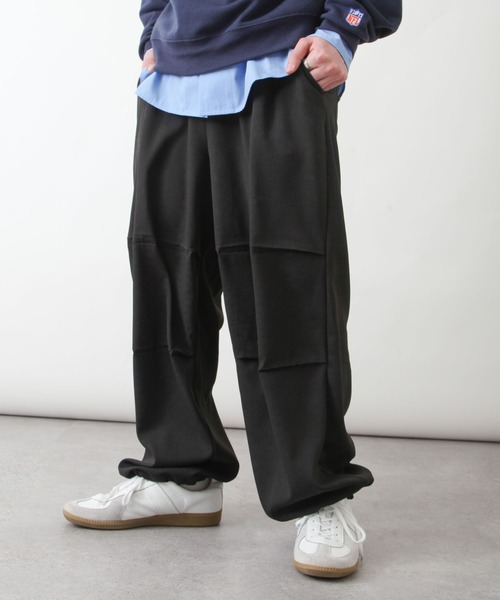 ZIP FIVE(ジップファイブ)の「リネンライクドロコードワイドシルエットスノーパンツ(スラックス・メンズ・カーキ/グリーン/ブルー/ブラック・LARGE/MEDIUM/X-LARGE)」の5枚目の写真