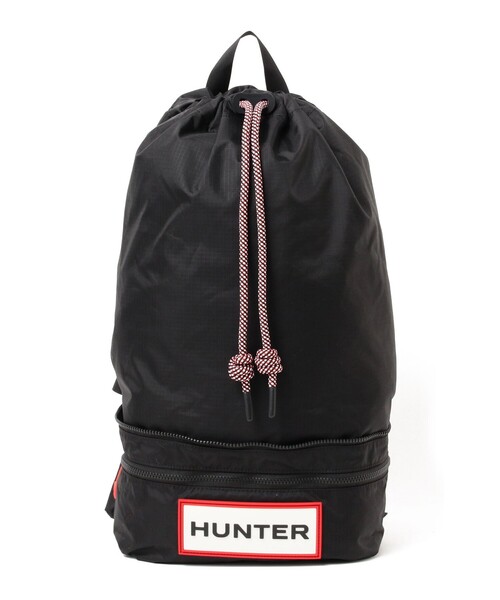 Ray BEAMS(レイビームス)の「【WEB限定】HUNTER / トラベル リップストップ リサイクル ナイロン 2WAY バックパック(バックパック/リュック・レディース・ブラック・ONE SIZE)」の4枚目の写真