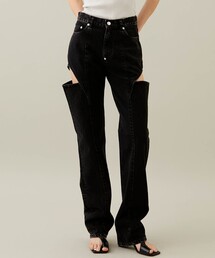 JOHN LAWRENCE SULLIVAN | 【JOHN LAWRENCE SULLIVAN/ジョンローレンスサリバン】ウォッシュドデニムホロウドアウトパンツ(デニムパンツ)