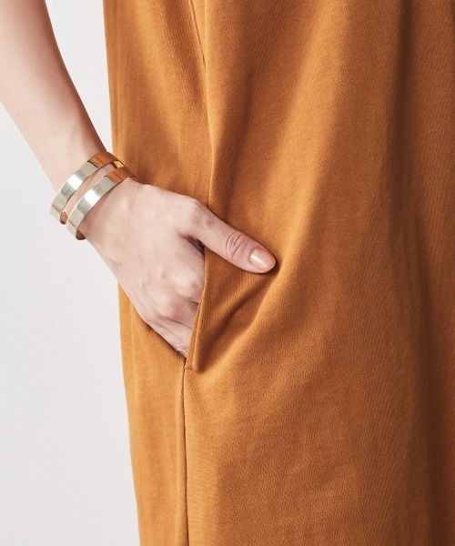 CHIC STYLE（シックスタイル）の「＜大きいサイズ＞綿100％バックフレアタンクトップカットソーワンピース シックスタイル（ワンピース・レディース・ブラック/マスタード・L/LL/3L/4L/5L）」の13枚目の写真