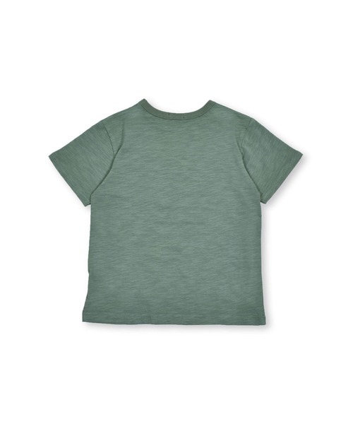 BeBe（ベベ）の「BeBe/【蓄光プリント】スラブ天竺海の生き物プリントTシャツ(80~150cm)（Tシャツ/カットソー・キッズ・オレンジ/グリーン・150/90/100/140/110/80/120/130）」の6枚目の写真