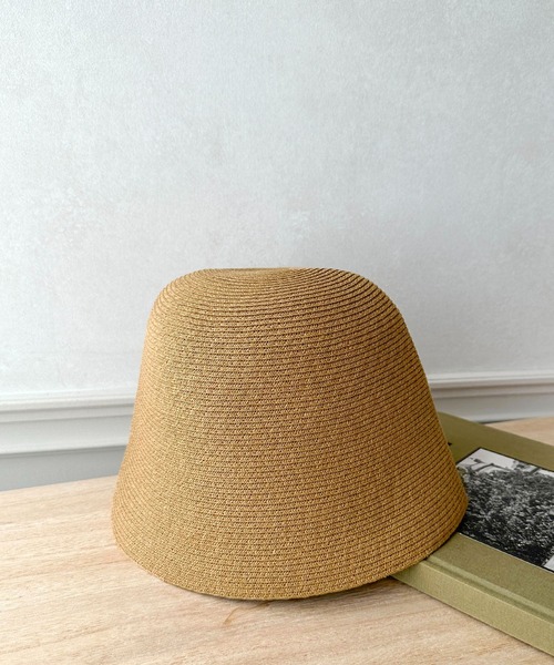 apres jour mignon(アプレジュールミニョン)の「【apresjour mignon×ARIAZ】ストローバケットハット(ハット・レディース・ライトブラウン/ブラック/ライトベージュ・ONESIZE)」の6枚目の写真