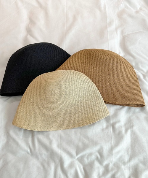 apres jour mignon(アプレジュールミニョン)の「【apresjour mignon×ARIAZ】ストローバケットハット(ハット・レディース・ライトブラウン/ブラック/ライトベージュ・ONESIZE)」の8枚目の写真