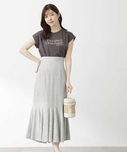 PROPORTION BODY DRESSING（プロポーションボディドレッシング）の「＜Ｅ＞ロゴＴシャツ / 1213167500（Tシャツ/カットソー・レディース・ホワイト/ダークグレー/グレー・FREE）」の8枚目の写真