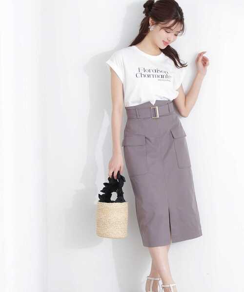 PROPORTION BODY DRESSING（プロポーションボディドレッシング）の「＜Ｅ＞ロゴＴシャツ / 1213167500（Tシャツ/カットソー・レディース・ホワイト/ダークグレー/グレー・FREE）」の4枚目の写真