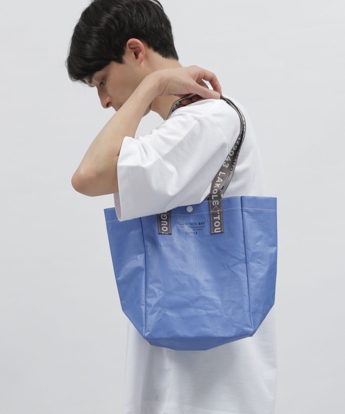 LAKOLE（ラコレ）の「TOUGH BAGカラー(S) / 188630（トートバッグ・レディース・桜/チャコール/アイボリー/ブルー/ネイビー/ライトブルー/カーキ・FREE）」の7枚目の写真