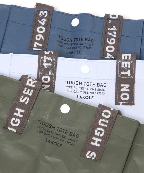 LAKOLE（ラコレ）の「TOUGH BAGカラー(S) / 188630（トートバッグ・レディース・桜/チャコール/アイボリー/ブルー/ネイビー/ライトブルー/カーキ・FREE）」の19枚目の写真