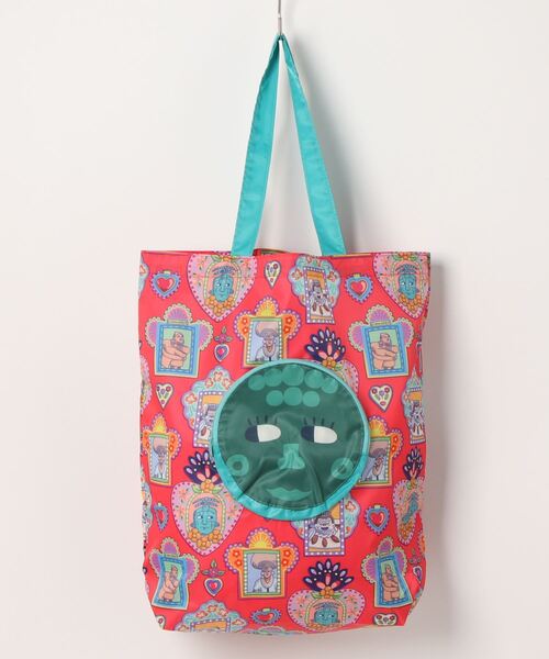 チチカカ(チチカカ)の「特別展「古代メキシコ」ポケッタブルエコバッグ(エコバッグ/サブバッグ・レディース・レッド/イエロー/ブルー・FREE)」の8枚目の写真