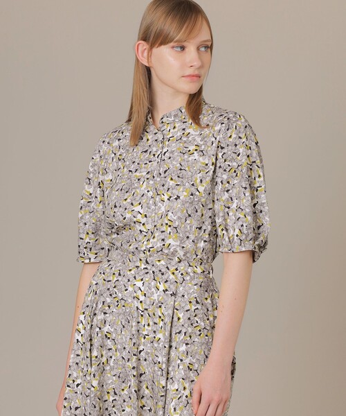 MACKINTOSH LONDON(マッキントッシュ ロンドン)の「ビーハイブプリントブラウス(シャツ/ブラウス・レディース・ライトブルー/イエロー・38)」の1枚目の写真