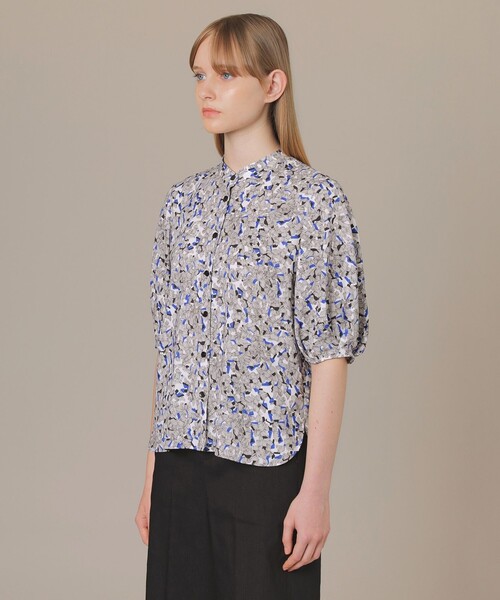 MACKINTOSH LONDON(マッキントッシュ ロンドン)の「ビーハイブプリントブラウス(シャツ/ブラウス・レディース・ライトブルー/イエロー・38)」の5枚目の写真