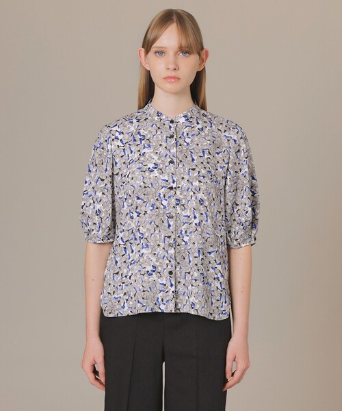 MACKINTOSH LONDON(マッキントッシュ ロンドン)の「ビーハイブプリントブラウス(シャツ/ブラウス・レディース・ライトブルー/イエロー・38)」の9枚目の写真