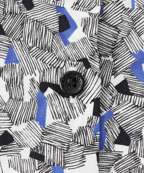 MACKINTOSH LONDON(マッキントッシュ ロンドン)の「ビーハイブプリントブラウス(シャツ/ブラウス・レディース・ライトブルー/イエロー・38)」の3枚目の写真
