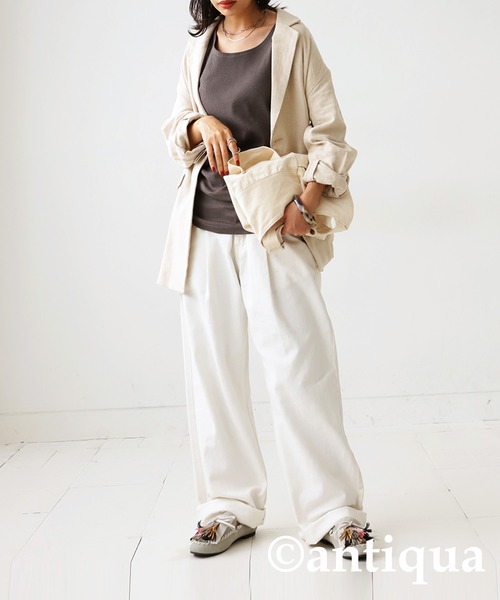 antiqua(アンティカ)の「タッセルモカシン(モカシン/デッキシューズ・レディース・ブラック/グレー・M/L/S/LL)」の19枚目の写真