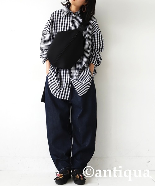 antiqua(アンティカ)の「タッセルモカシン(モカシン/デッキシューズ・レディース・ブラック/グレー・M/L/S/LL)」の14枚目の写真