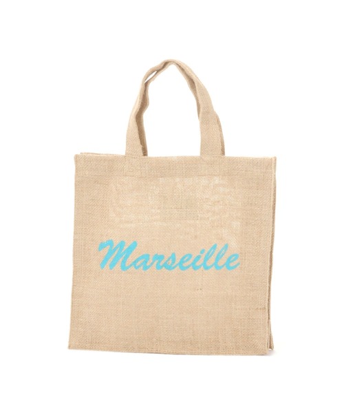 niko and...（ニコアンド）の「【MAISON BENGAL(メイゾン・ベンガル)】ジュートロゴSトートバッグ（トートバッグ・レディース・パープル/ブルー/グリーン・0）」の3枚目の写真