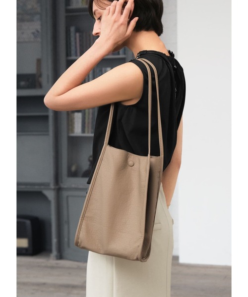 STYLE DELI（スタイルデリ）の「【サブBAG用】軽量くったりトートバッグ（トートバッグ・レディース・ブラック/ホワイト/ベージュ系・FREE）」の15枚目の写真