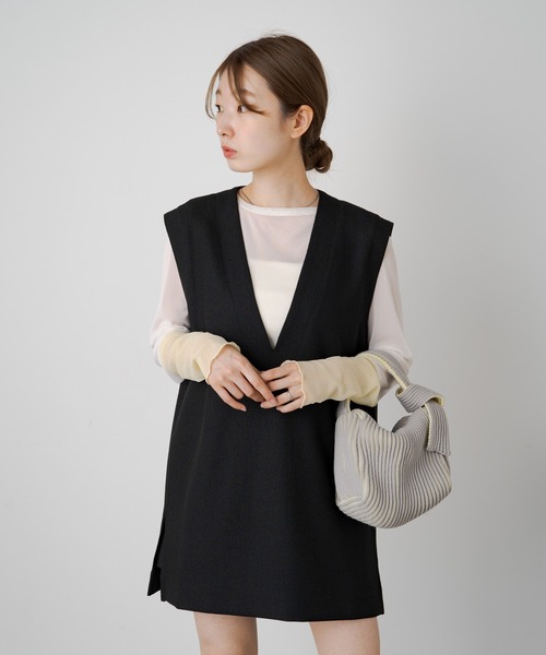 Kastane（カスタネ）の「【WEB限定カラー】リブニットBAG（ハンドバッグ・レディース・ブルー/アイボリー/ライトグレー・FREE）」の14枚目の写真