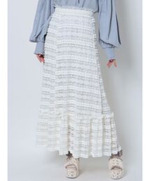 merry jenny | petit flower laceフレアスカート(スカート)