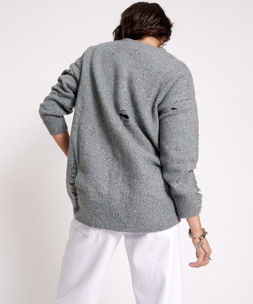 One Tea spoon(ワンティースプーン)の「ONE TEASPOON/ワンティースプーン FISHERMAN SWEATER セーター クラッシュ(ニット/セーター・レディース・ホワイト/グレー・S)」の15枚目の写真