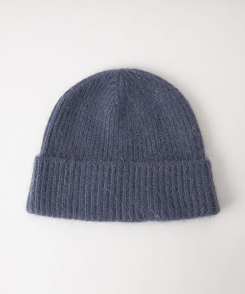 green label relaxing（グリーンレーベルリラクシング）の「リブ ニットキャップ / 帽子 / ニット帽（ニットキャップ/ビーニー・レディース・ライトグレー/ブラック/オフホワイト/コバルトブルー・FREE）」の4枚目の写真