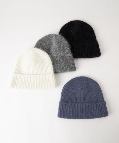 green label relaxing（グリーンレーベルリラクシング）の「リブ ニットキャップ / 帽子 / ニット帽（ニットキャップ/ビーニー・レディース・ライトグレー/ブラック/オフホワイト/コバルトブルー・FREE）」の22枚目の写真