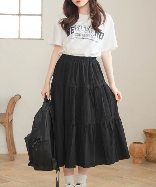 Cham.（チャム）の「メンズライクビッグT（Tシャツ/カットソー・レディース・ネイビー/ホワイト・F）」の5枚目の写真