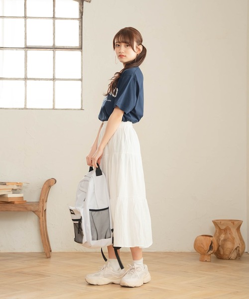 Cham.（チャム）の「メンズライクビッグT（Tシャツ/カットソー・レディース・ネイビー/ホワイト・F）」の10枚目の写真