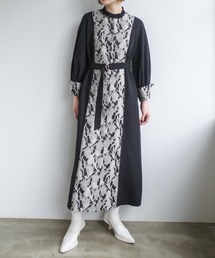 sahara | Center Jacquard Shirt Dress(ワンピース)