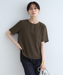 ◆【洗える/SETUP可能】シンプルTシャツライクブラウス