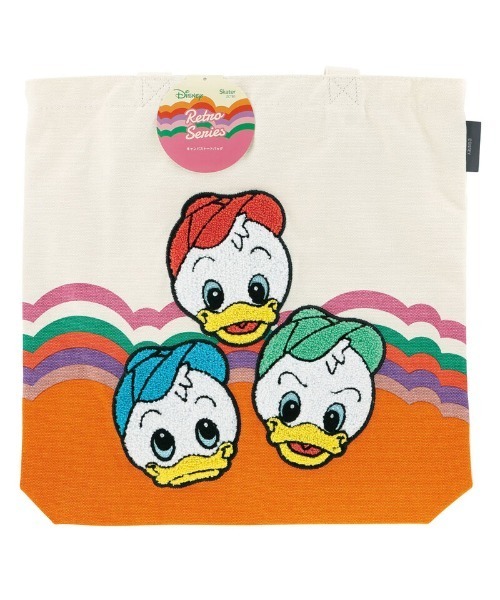 SK)【Disney】 レトロ キャンバス トートバッグ（トートバッグ