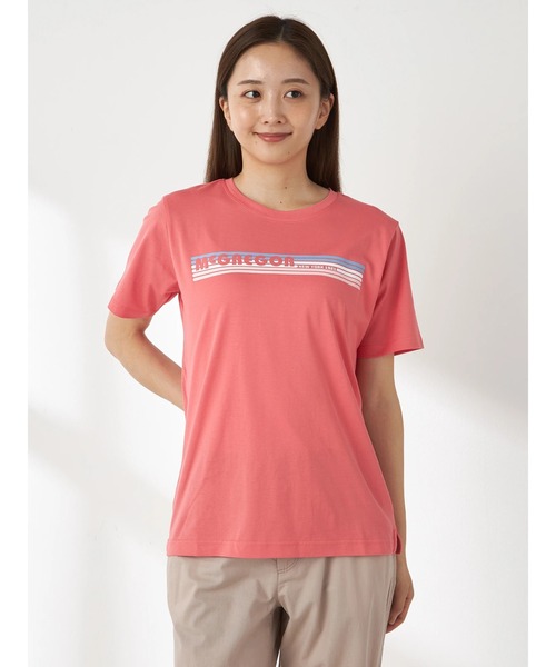McGREGOR(マックレガー)の「プリントロゴTシャツ(Tシャツ/カットソー・レディース・ホワイト/ピンク/ライトイエロー/ネイビー/アイボリー/コーラル・L/M)」の6枚目の写真