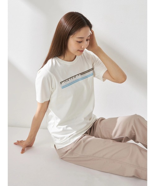 McGREGOR(マックレガー)の「プリントロゴTシャツ(Tシャツ/カットソー・レディース・ホワイト/ピンク/ライトイエロー/ネイビー/アイボリー/コーラル・L/M)」の7枚目の写真