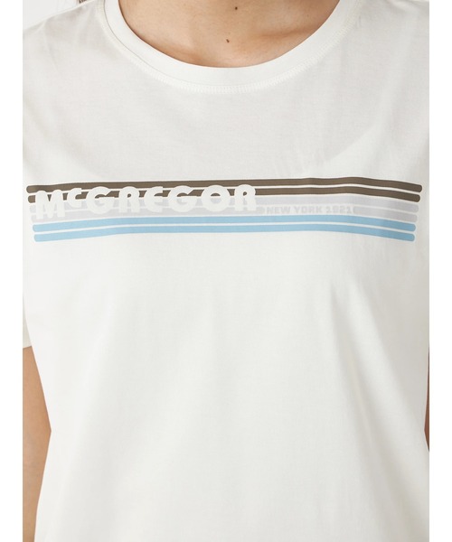 McGREGOR(マックレガー)の「プリントロゴTシャツ(Tシャツ/カットソー・レディース・ホワイト/ピンク/ライトイエロー/ネイビー/アイボリー/コーラル・L/M)」の14枚目の写真