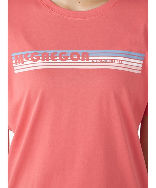 McGREGOR(マックレガー)の「プリントロゴTシャツ(Tシャツ/カットソー・レディース・ホワイト/ピンク/ライトイエロー/ネイビー/アイボリー/コーラル・L/M)」の18枚目の写真